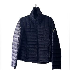 Ralph Lauren Deep Navy Blue Quilted Women's Packable Jacket Size L EUC